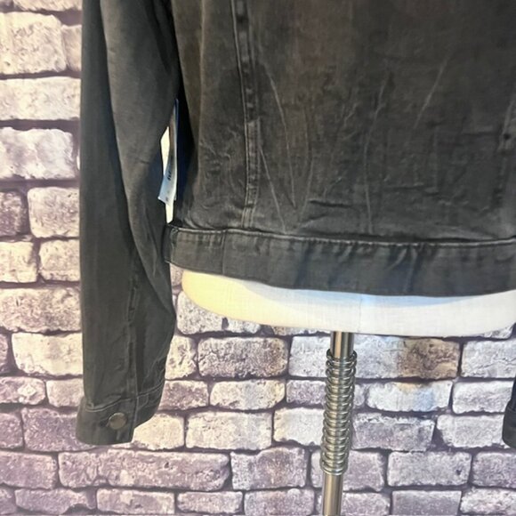 ANA NWT Black Denim Jacket Size PL - Picture 7 of 9